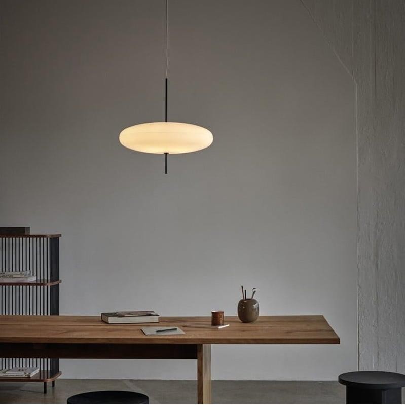 Korbin Acrylic White Flying Saucer Pendant Light