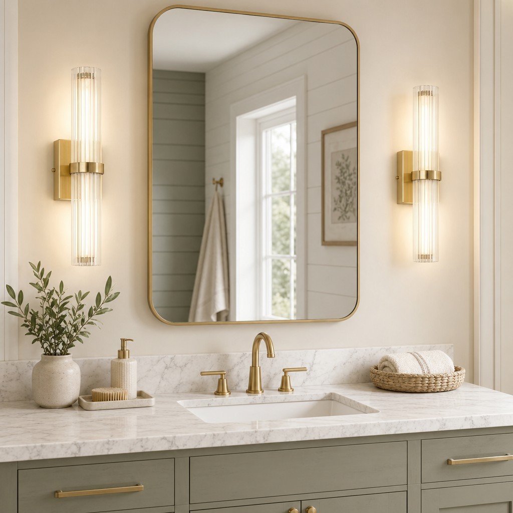 Saelin Modern LED Tube Glass Wall Sconce