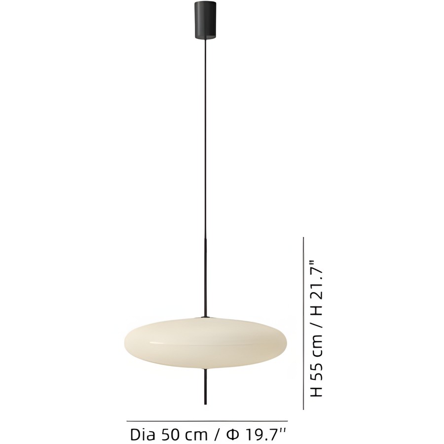 Korbin Acrylic White Flying Saucer Pendant Light