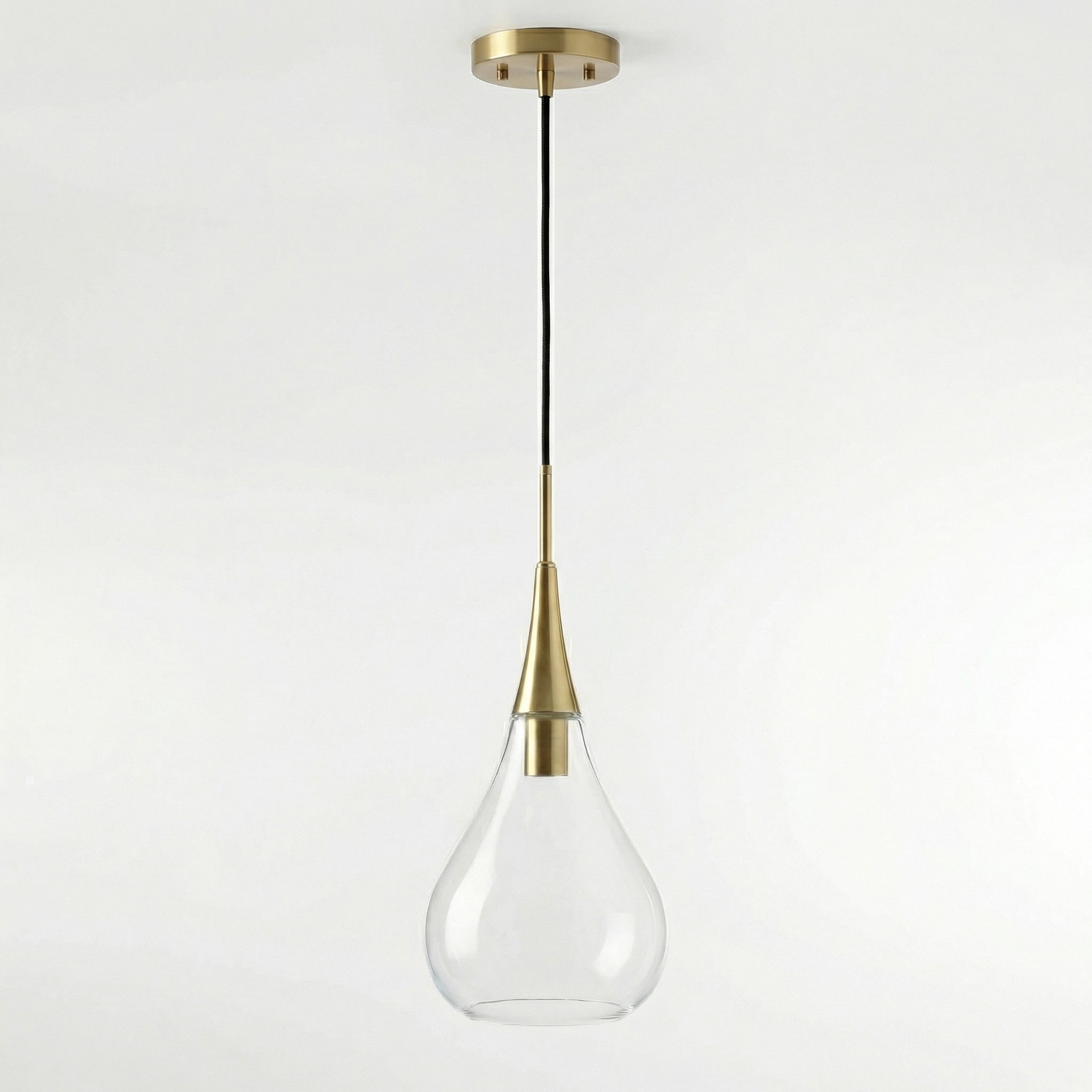 Clarke Minimalist Teardrop Glass Pendant Light