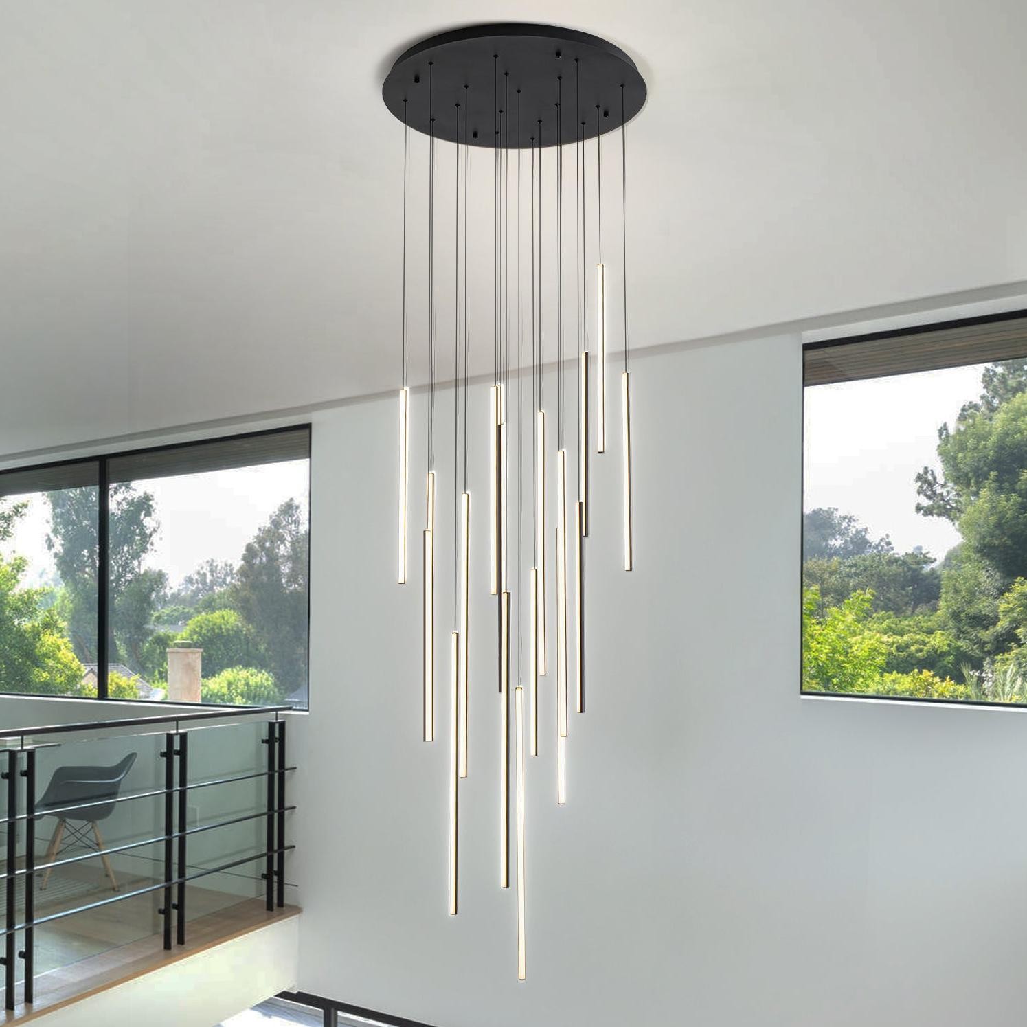 Rory Modern Cluster Cylinder Led Pendant Light