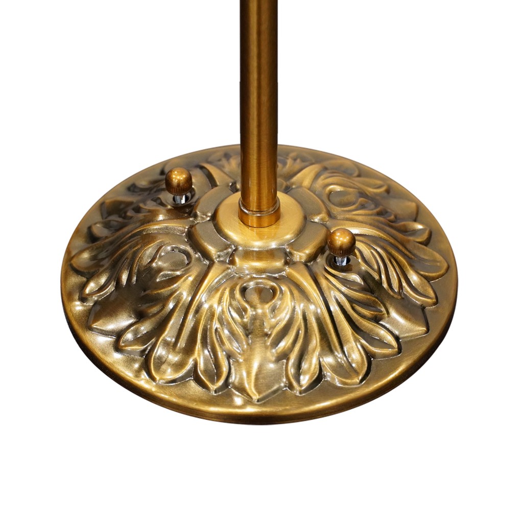 Vortan Antique Brass Green Glass Semi-Flush Mount Eloise Pendant Lamp