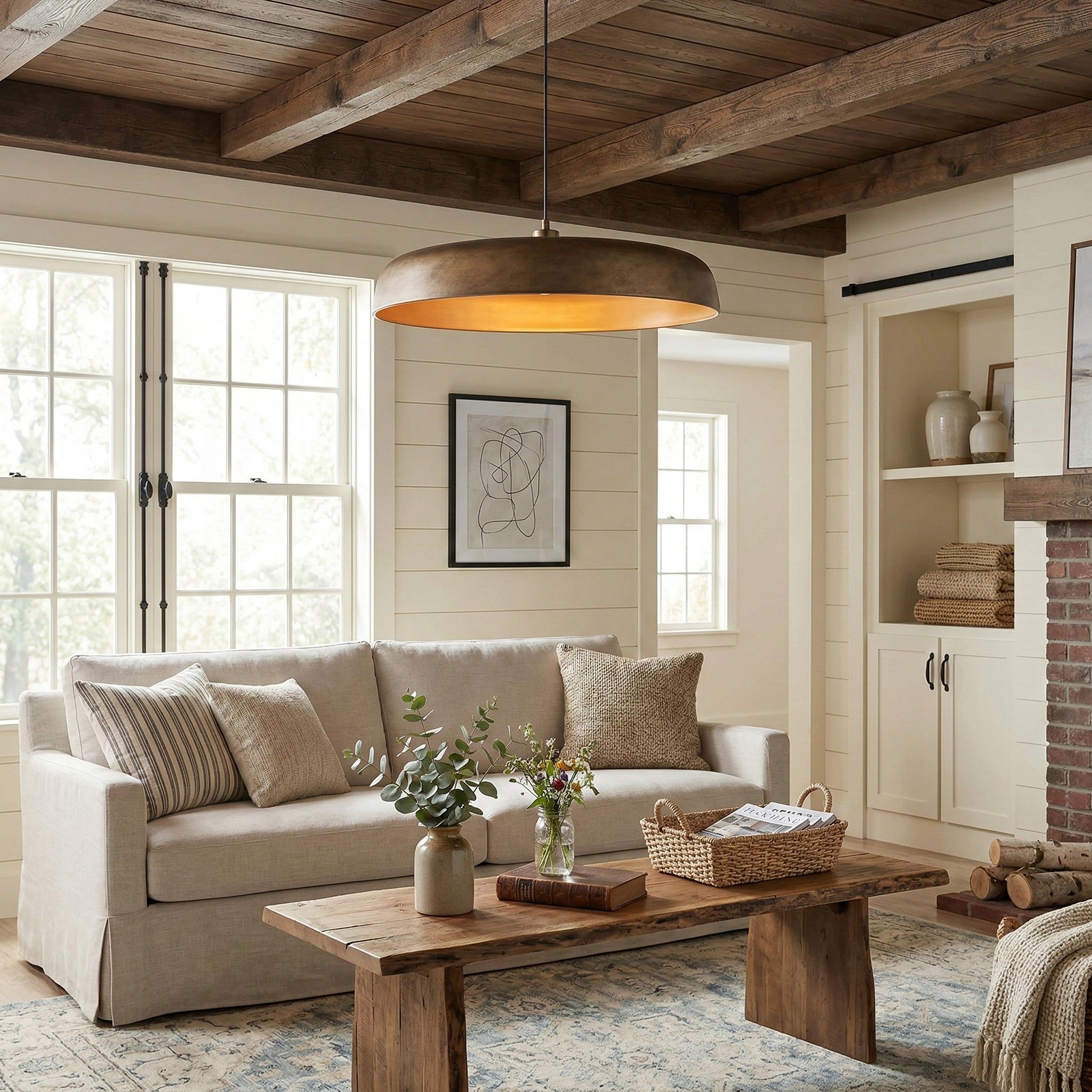 Aeloria Industrial Metal dome Pendant Light