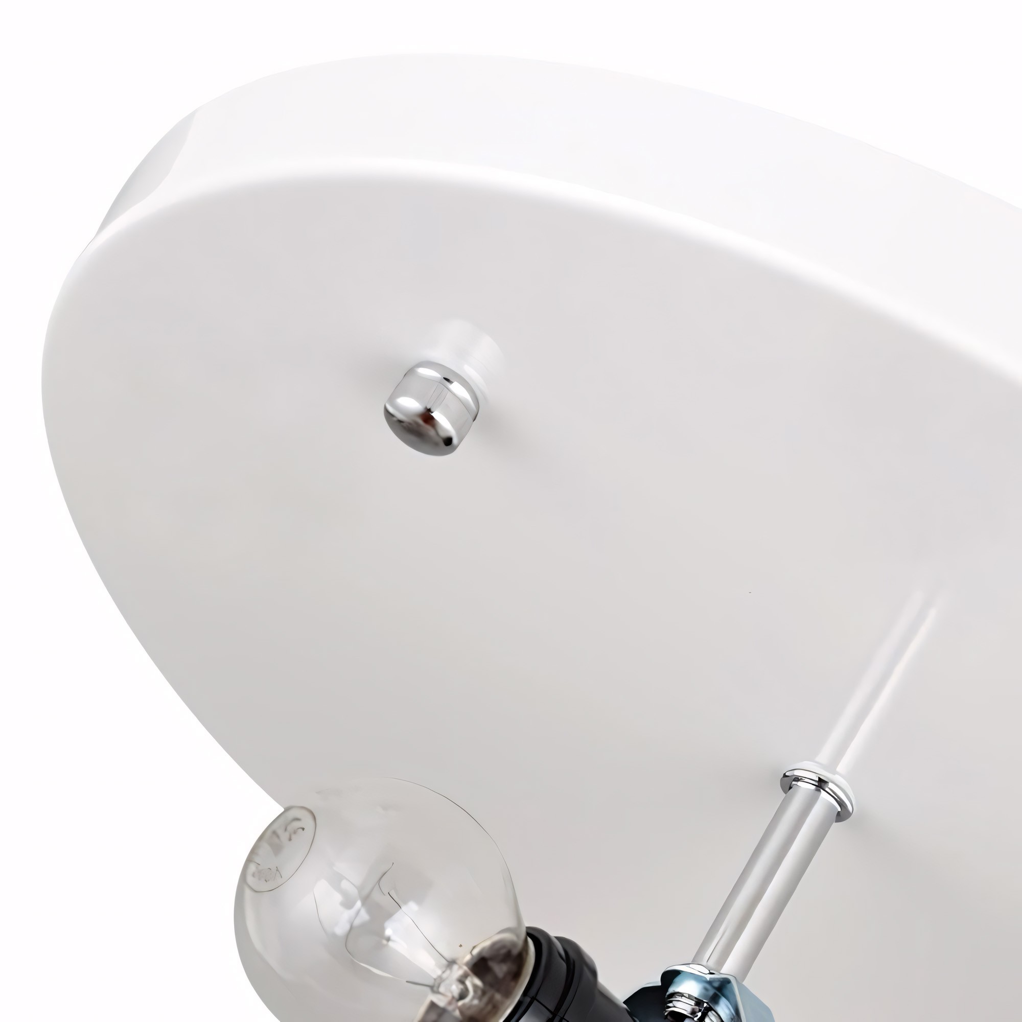 Savionne White Silk Seashell Flush Mount Light