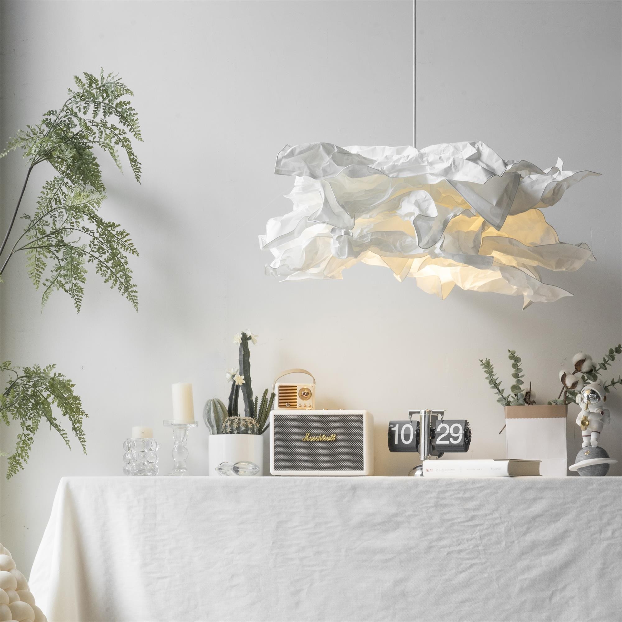 Carrow White Cloud Paper Pendant Lamp