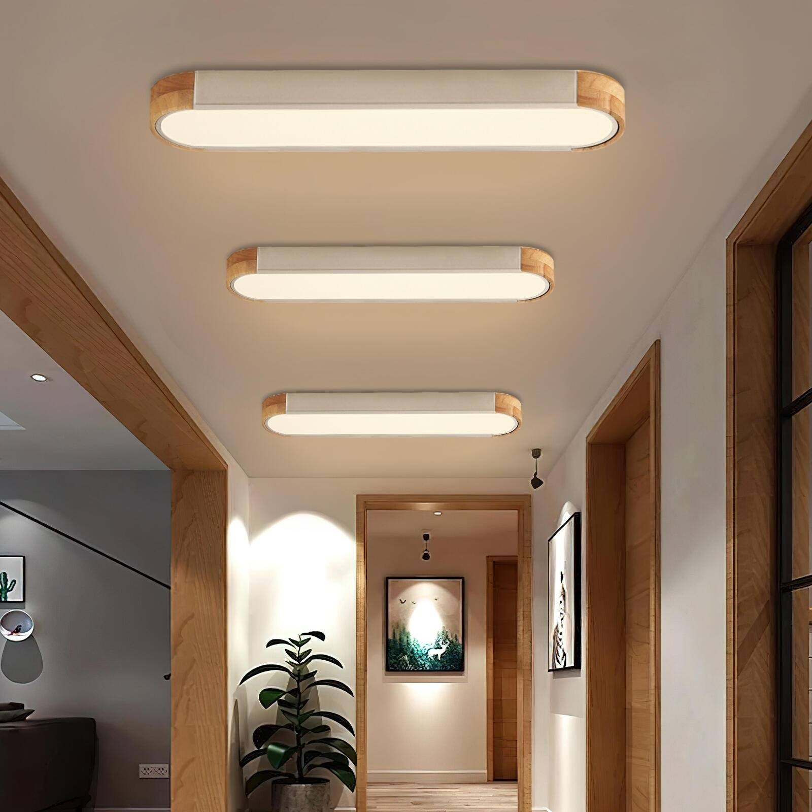 Carson Nordic Minimalist Led Rectangle Ceiling Light