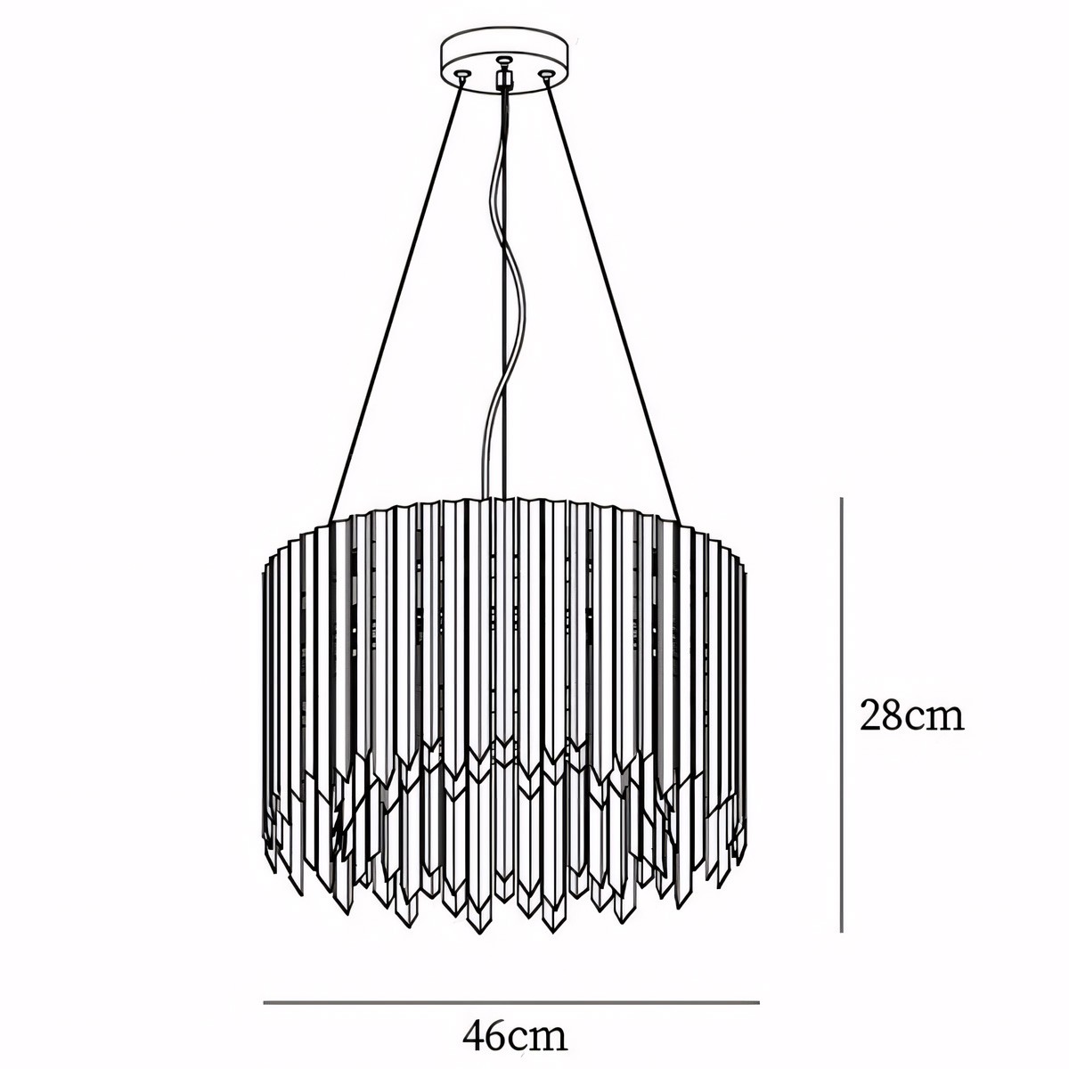 Jasper Facet Chandelier Collection