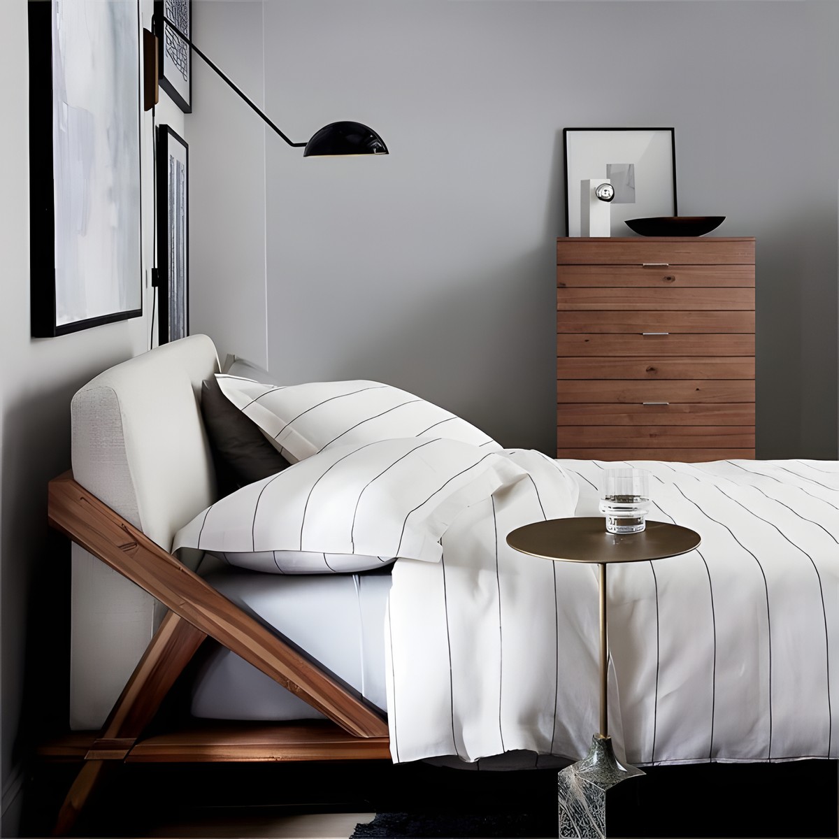 Praika Minimalist Swing Dome Wall Light