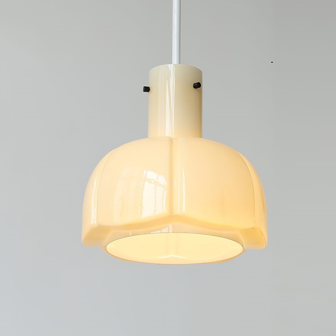 Palak Minimalist Handmade Glass Shade Pendant Light