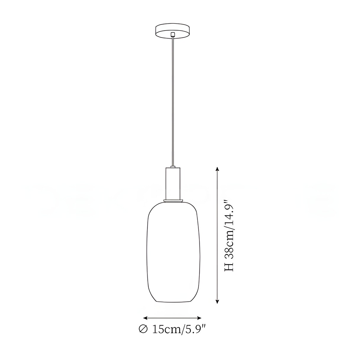 Cosima Modern Opal Glass Pendant Light