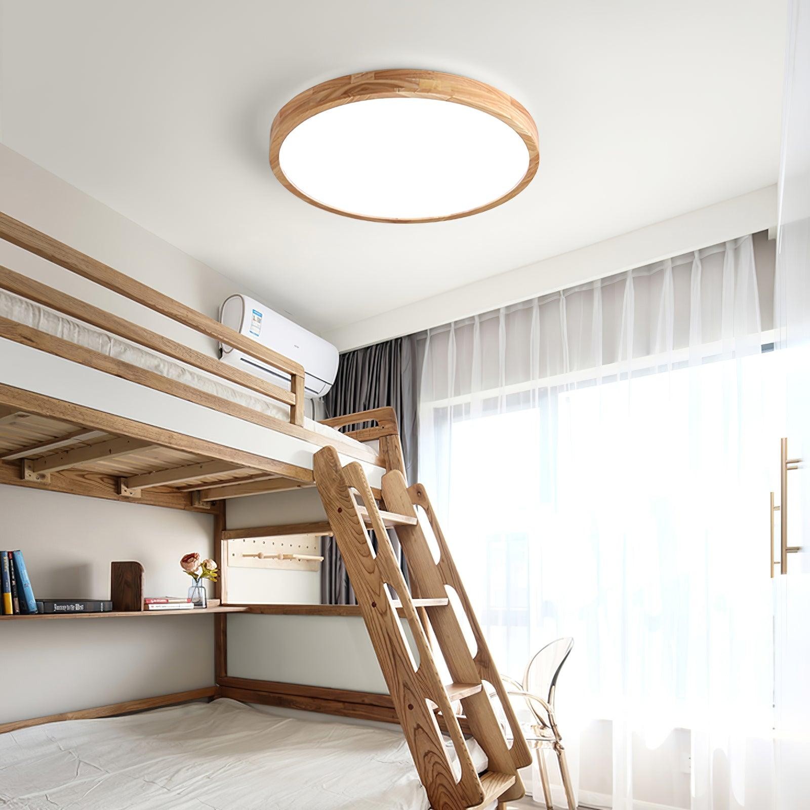 Blayze Rustic LED Wooden Geometric Ceiling Light
