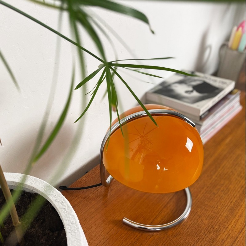 Olivia Bauhaus Bedside Table Lamps With Dome Glass Shades