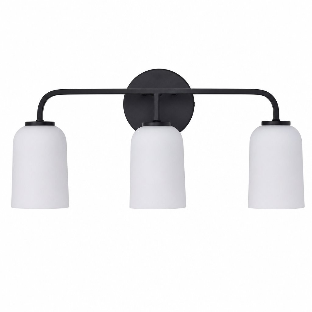 Bransen Modern Milk Glass 2/3-Light Vanity Wall Sconce
