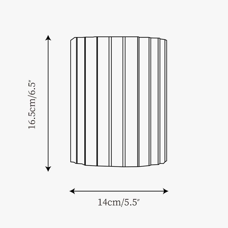 Pranavi Modern Bundle Ribbed Fluted Resin Wall Sconce