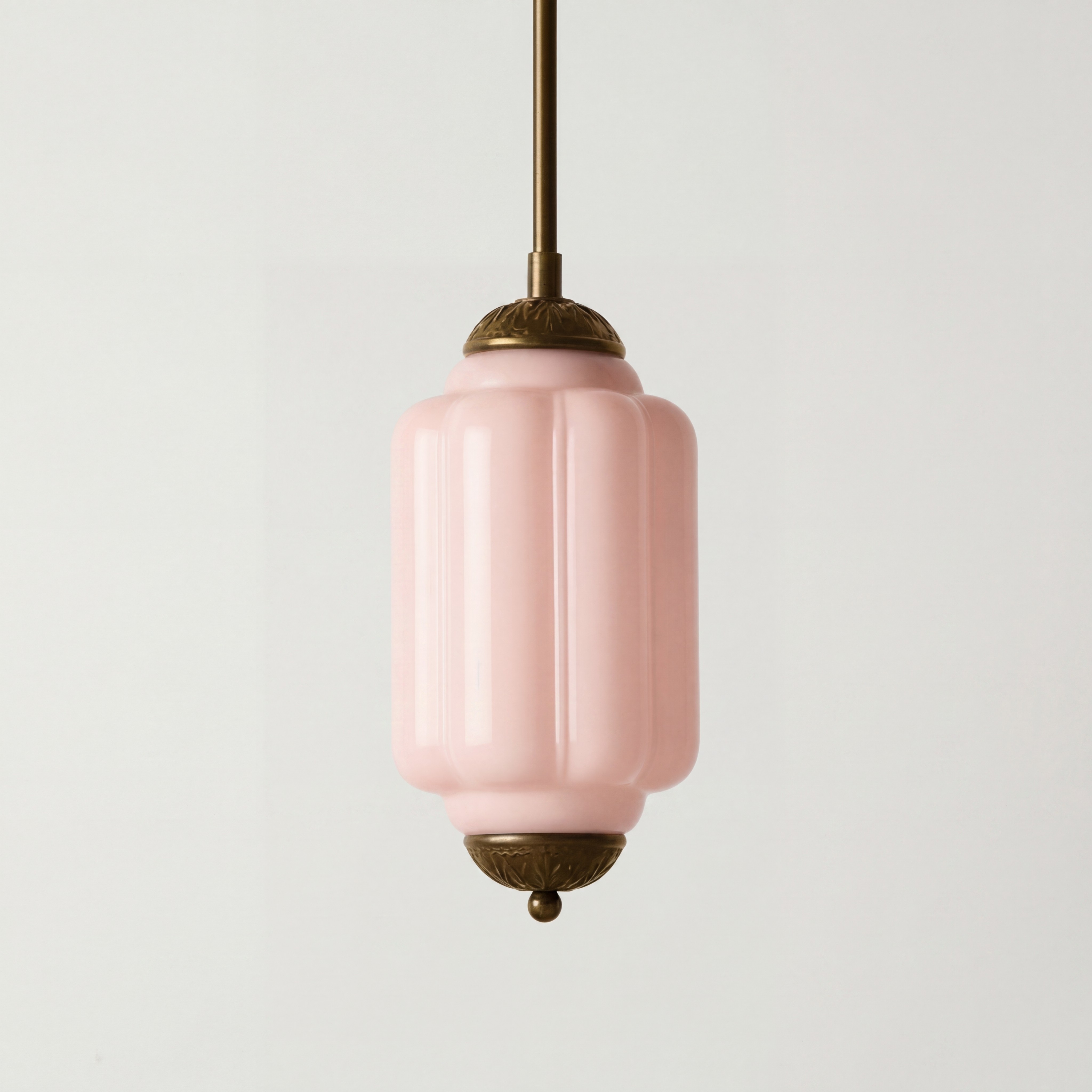 Cyrilith Farmhouse Pumpkin Glass Eloise Pendant Light