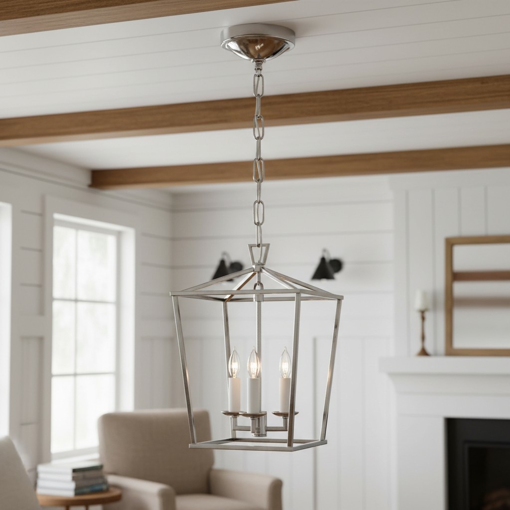 Aria Farmhouse Wrought Iron Lantern Chandelier Light