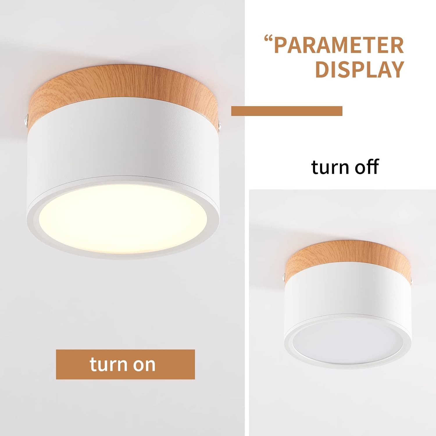 Cyrion Nordic Cylinder LED Flush Mount Ceiling Light