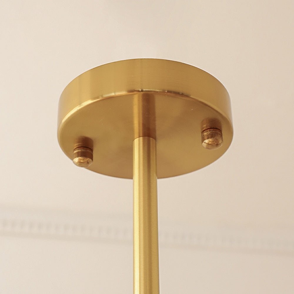 Derwent Bauhaus Cream Yellow Glass Pendant Light