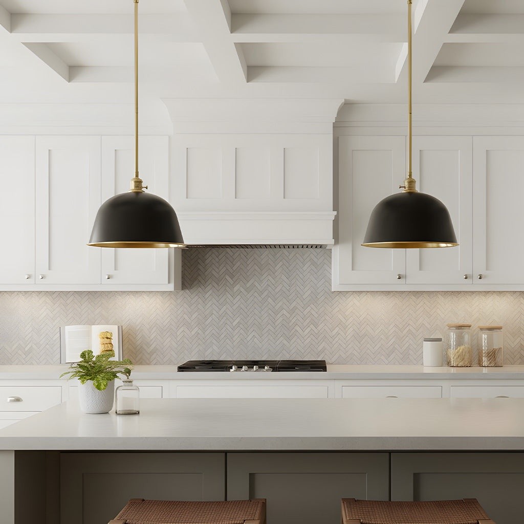 Pyrinxel Industrial Modern Metal Bell Shade Pendant Light