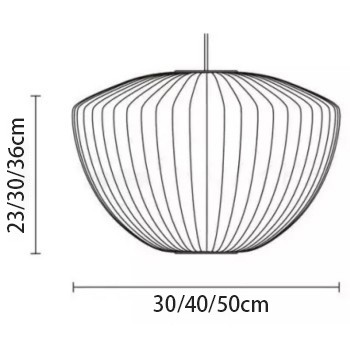 Giovanni White Silk Nelson Bubble Lamps