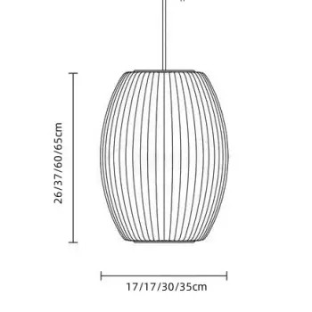 Giovanni White Silk Nelson Bubble Lamps