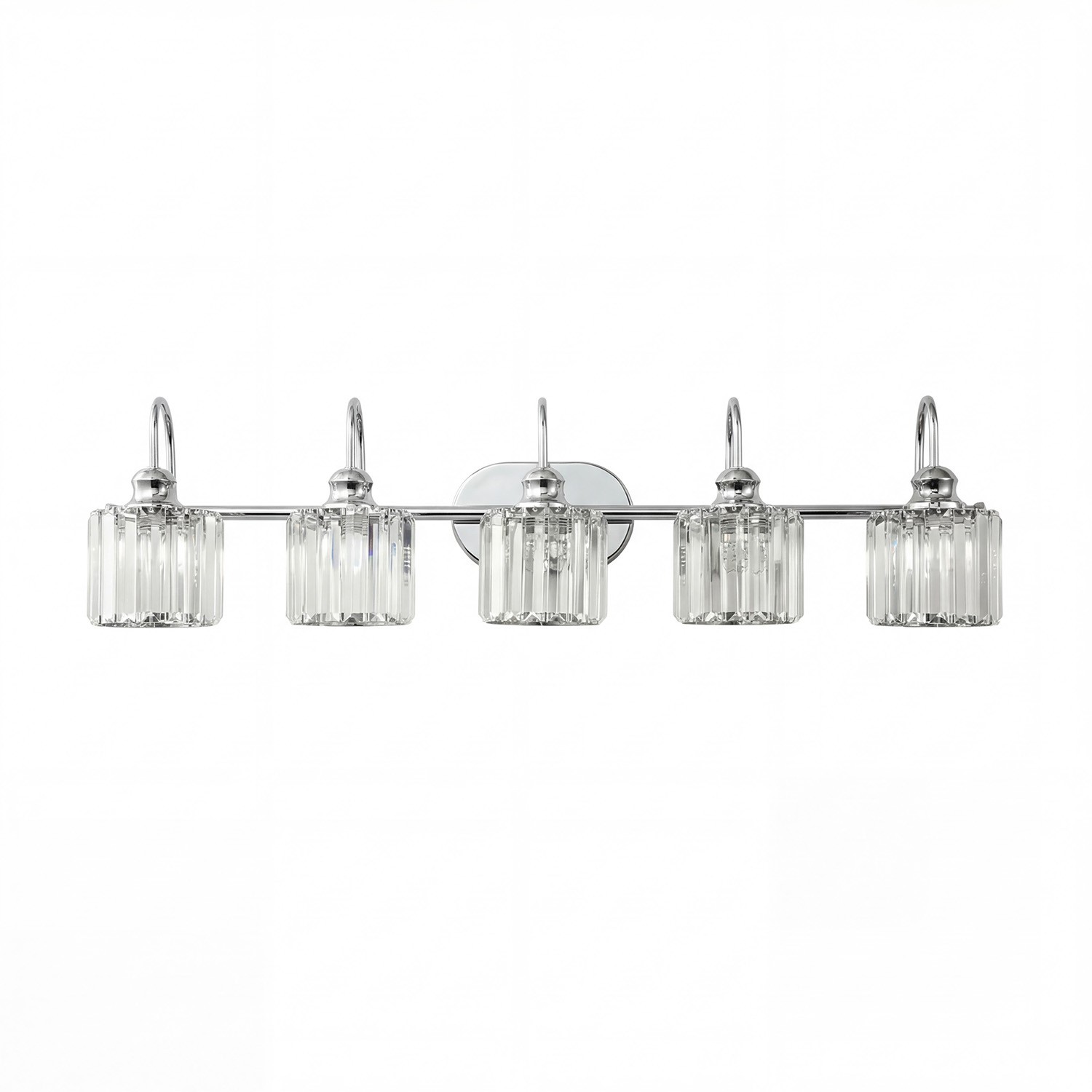 Naeris Modern Square Crystal Wall Sconce