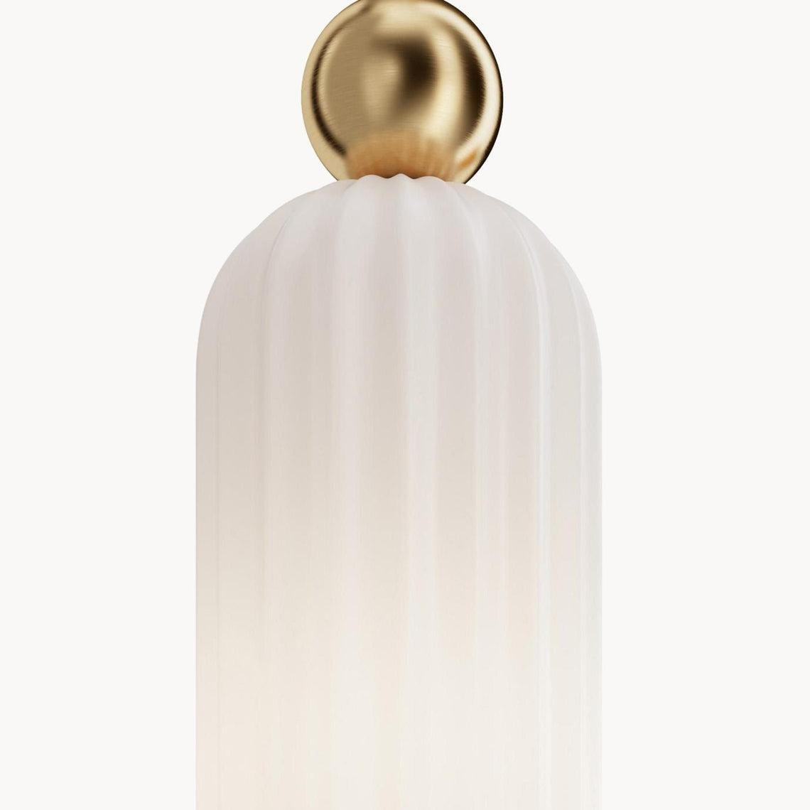Emrys Modern Gold Fluted Glass Cylinder Sconce