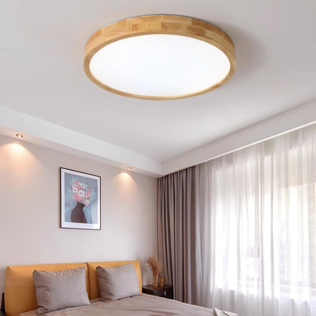 Blayze Rustic LED Wooden Geometric Ceiling Light
