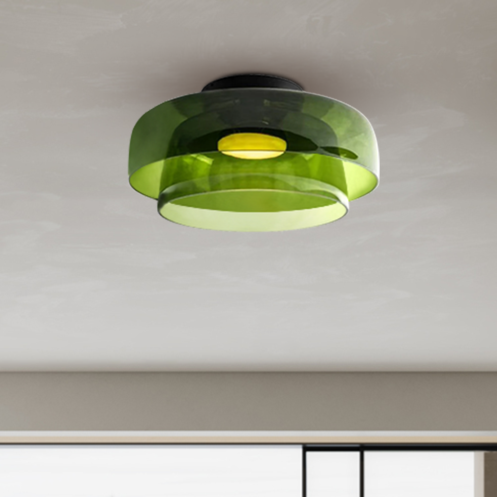 Hailie Creative Glass Ceiling Light Multi-Layer Pendant Lampshade