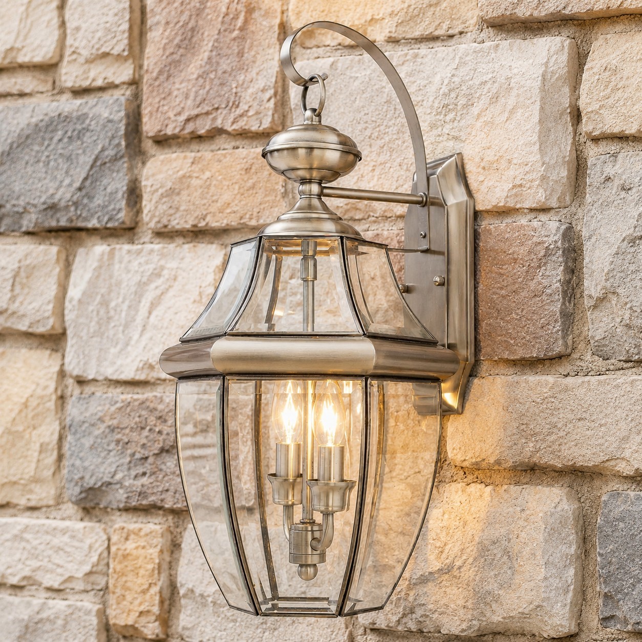 Riannon Country Metal Lantern Sconce