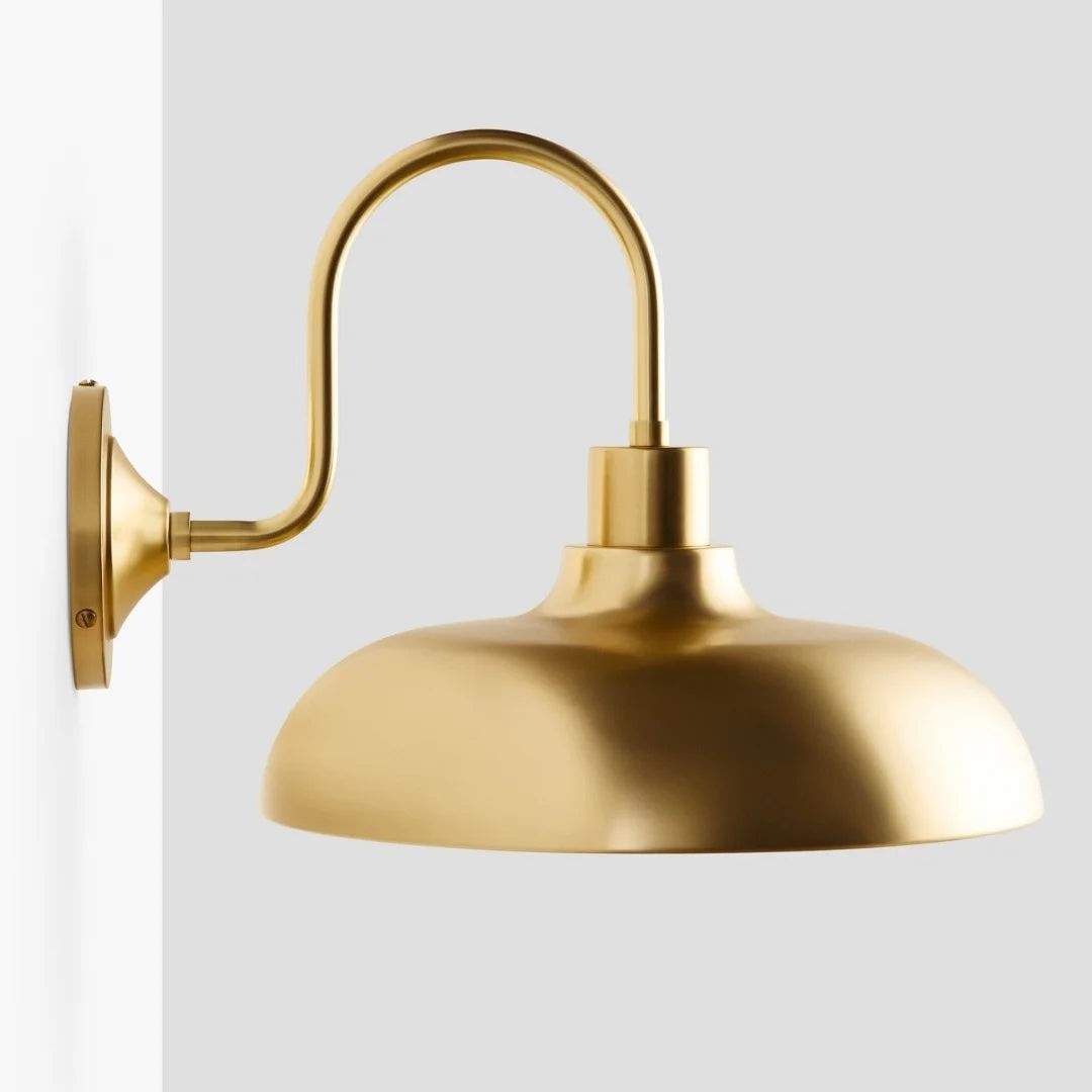Gwydion Modern Farmhouse Dome Exterior Wall Light