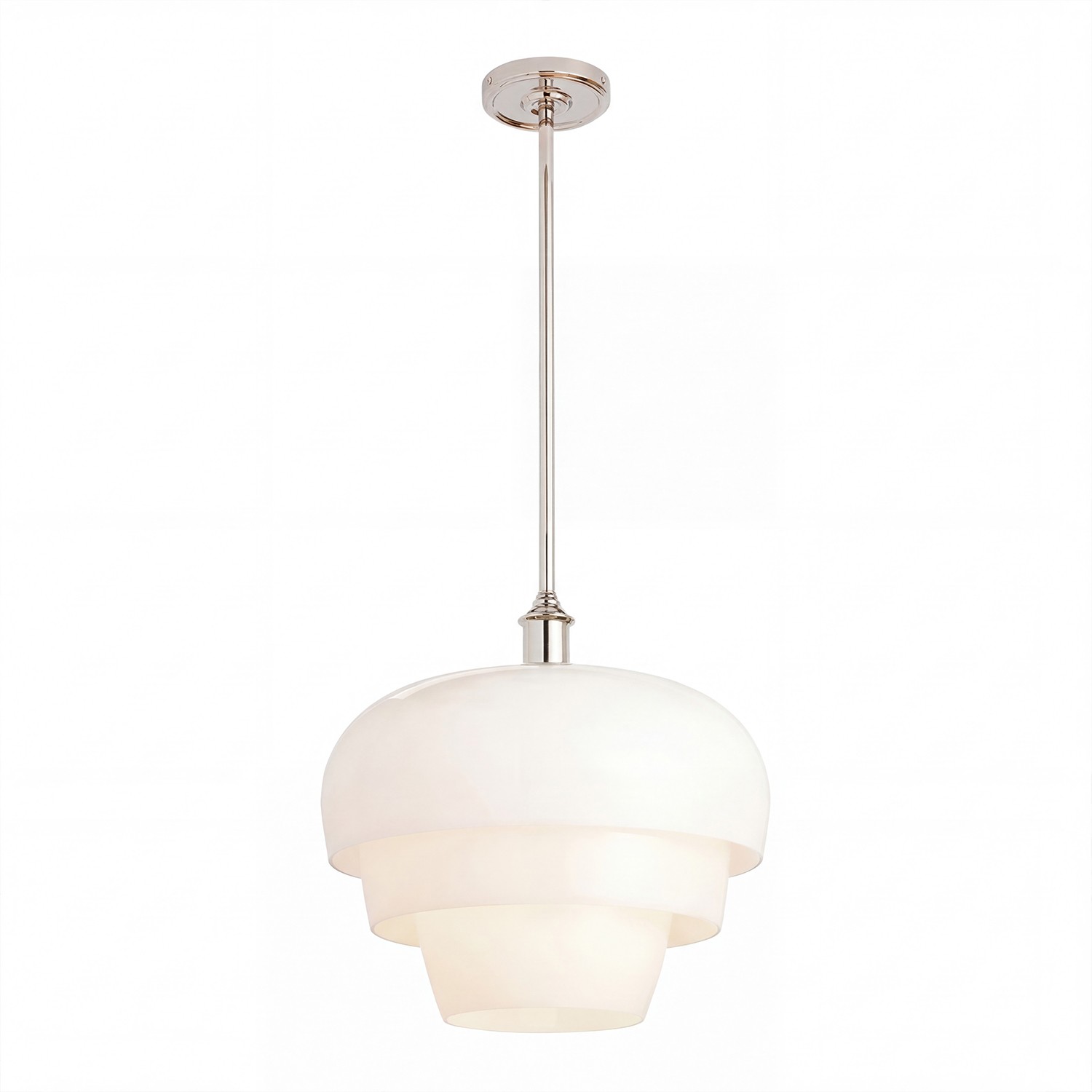 Xena Scandinavian Layered Clear Glass Pendant Light