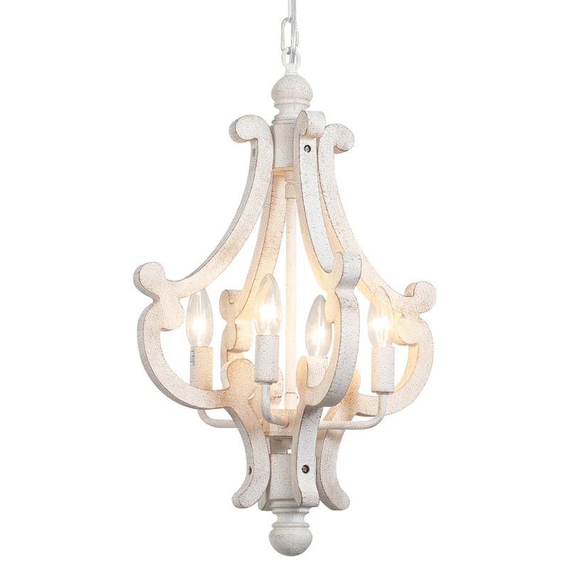 Astridina Rustic Antique Wooden French Country Chandelier