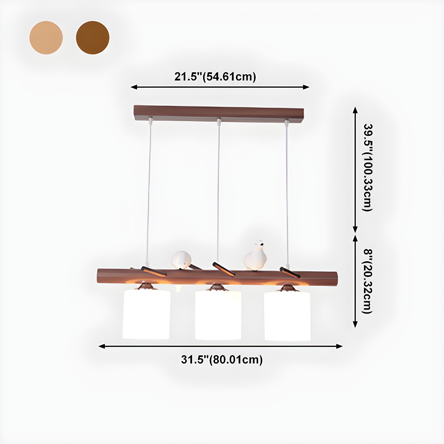 Bird Wooden Chandelier