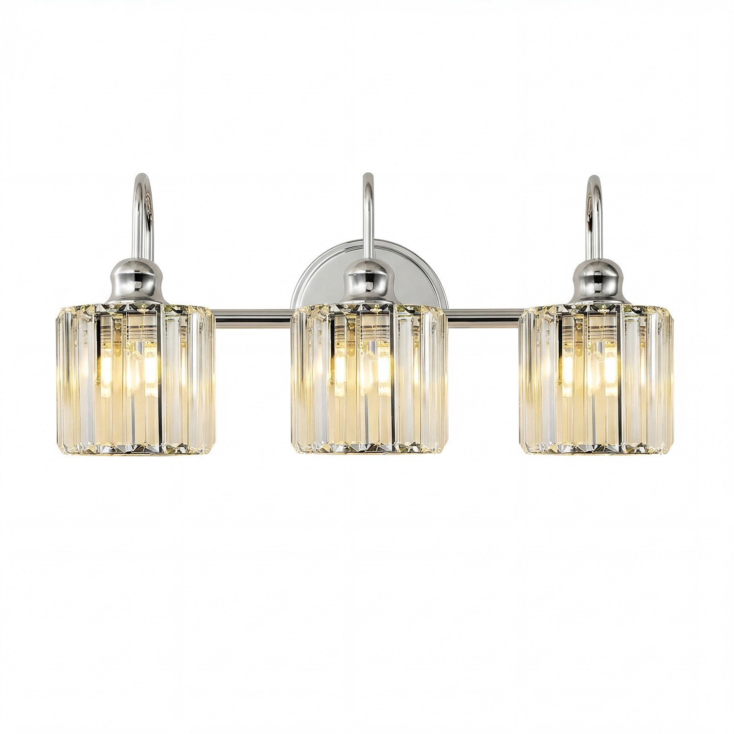 Naeris Modern Square Crystal Wall Sconce