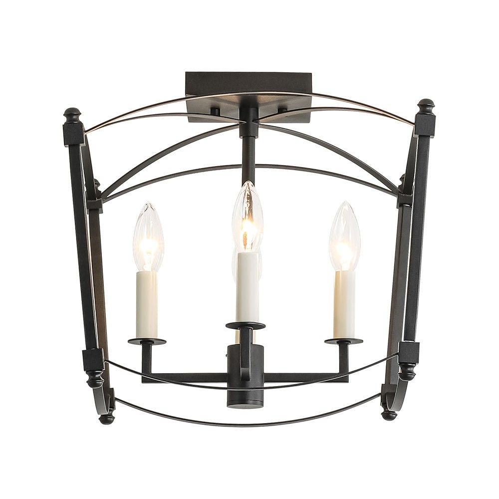 Celeste Retro 4 Light Open Frame Lantern Cage Ceiling Light