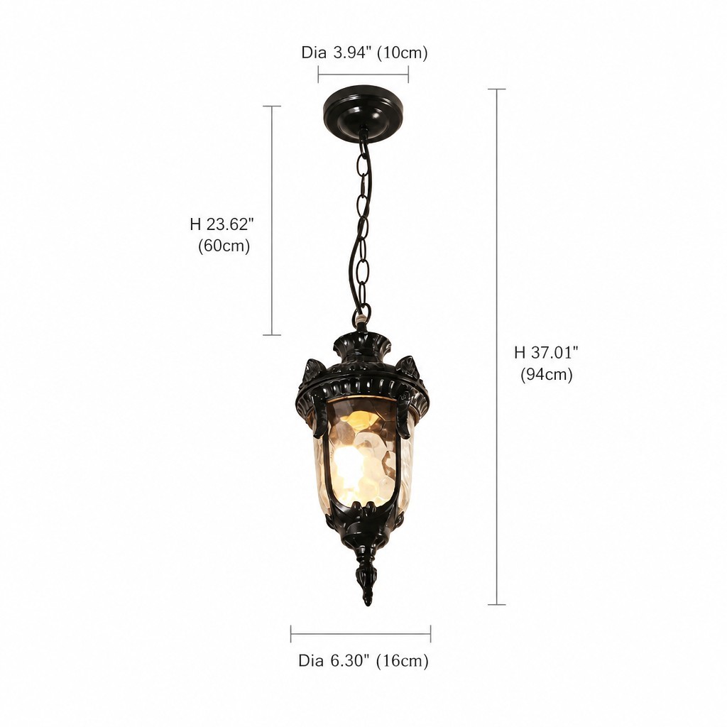 Maxwell Farmhouse Outdoor Patio Porch Small Pendant Light