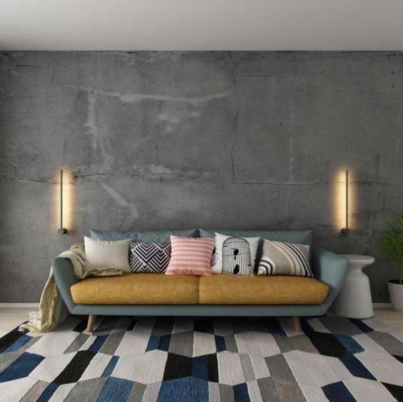 Aaradhya Modern Minimalist Rotatable Linear Black LED Wall Light