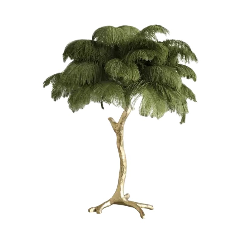 Marco Ostrich Feather Table Lamp
