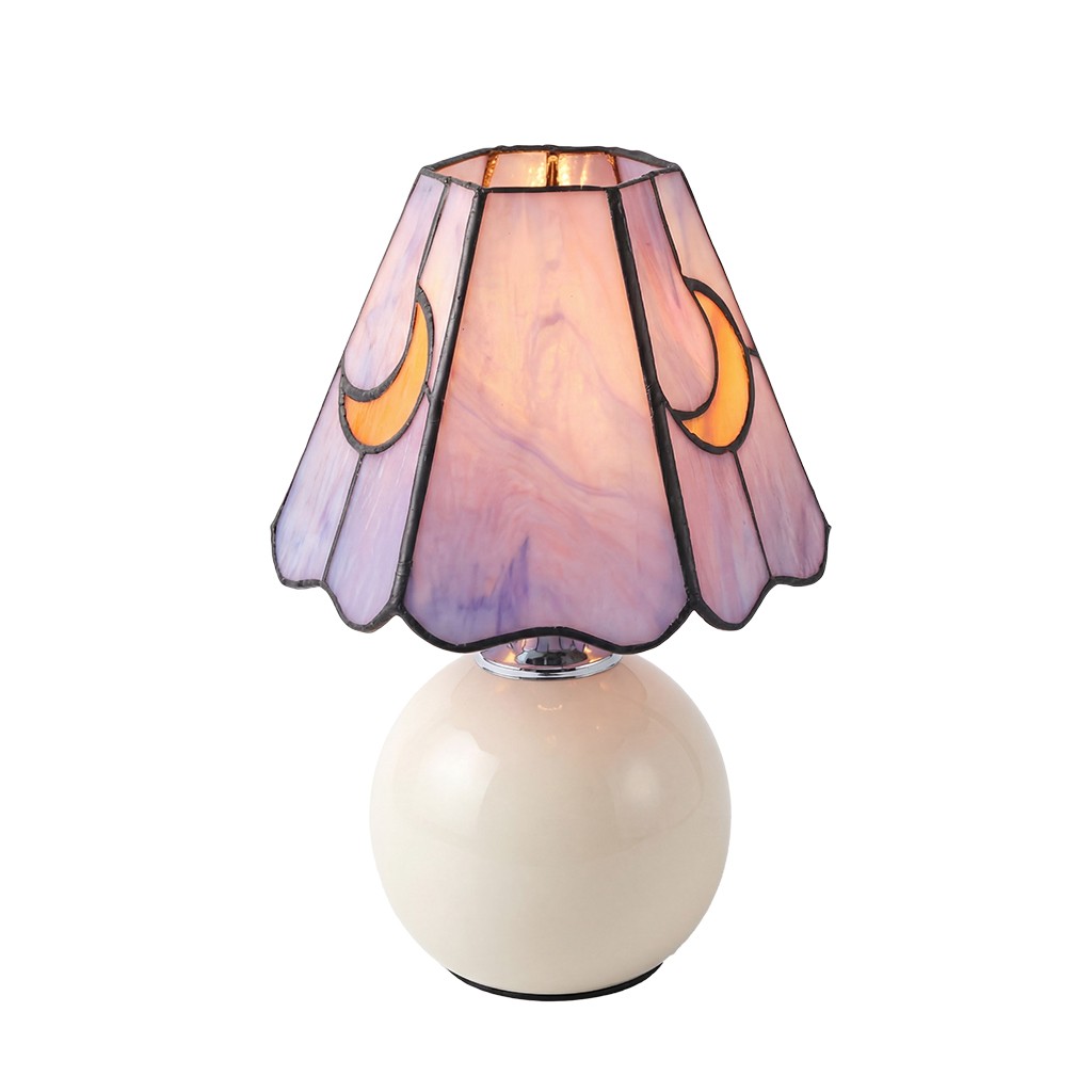 Eirwen Mini Tiffany Moon Bedside Lamp