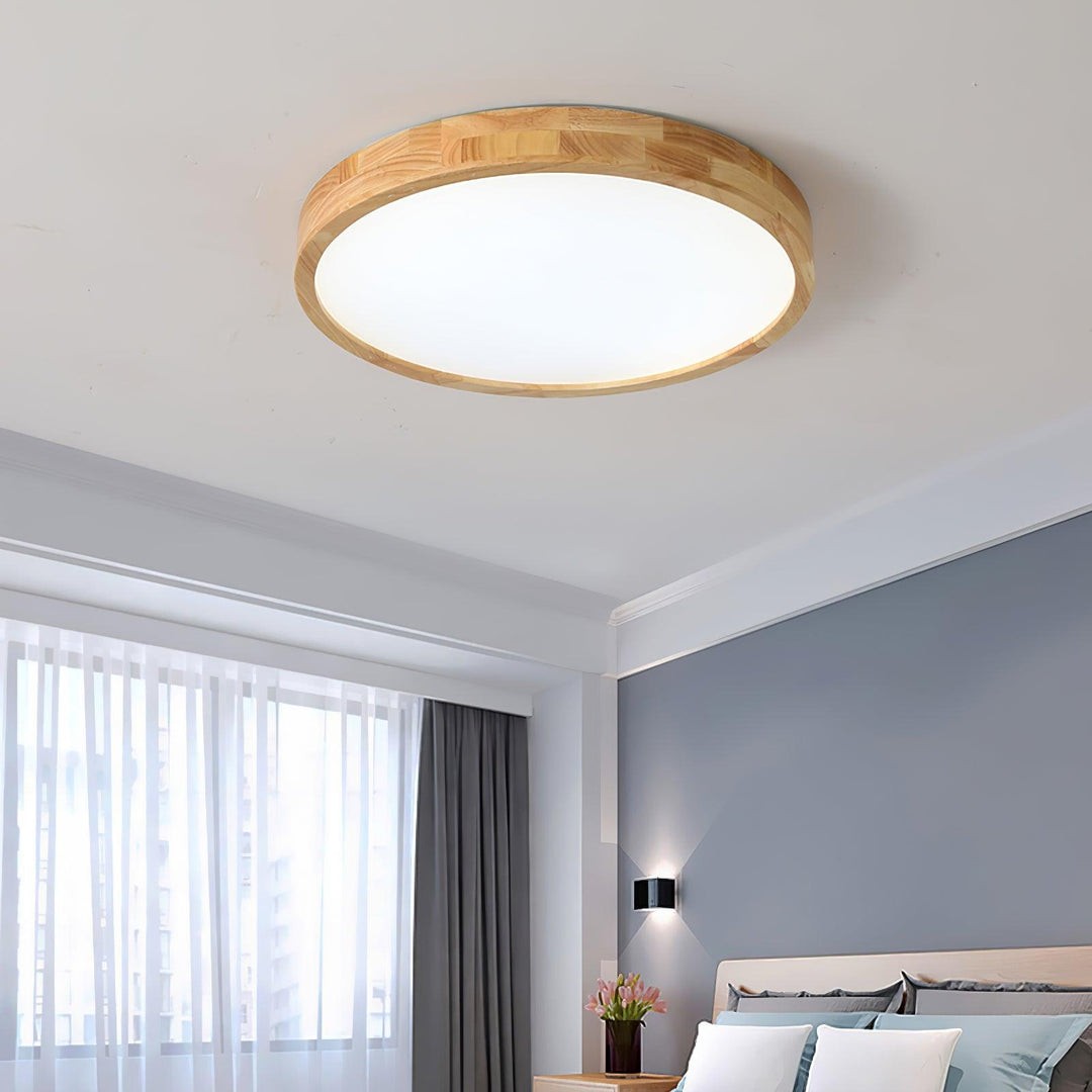 Blayze Rustic LED Wooden Geometric Ceiling Light