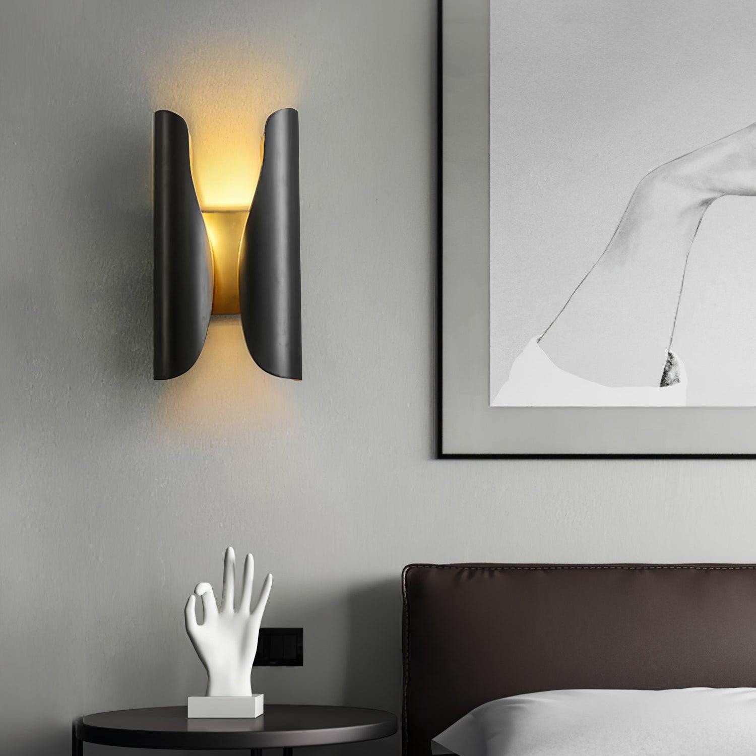 Thoven Modern H-Shaped Metal Wall Sconce