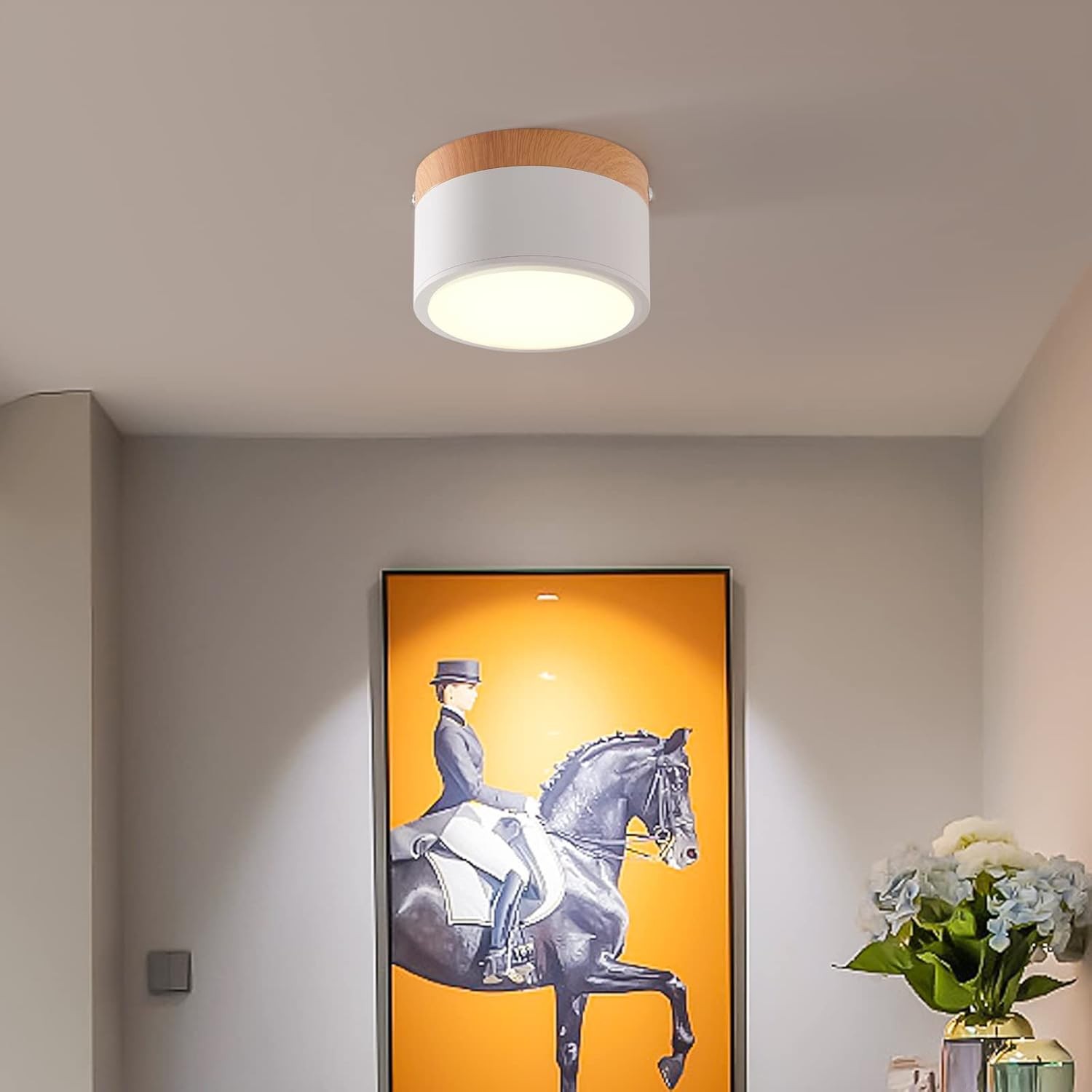 Cyrion Nordic Cylinder LED Flush Mount Ceiling Light
