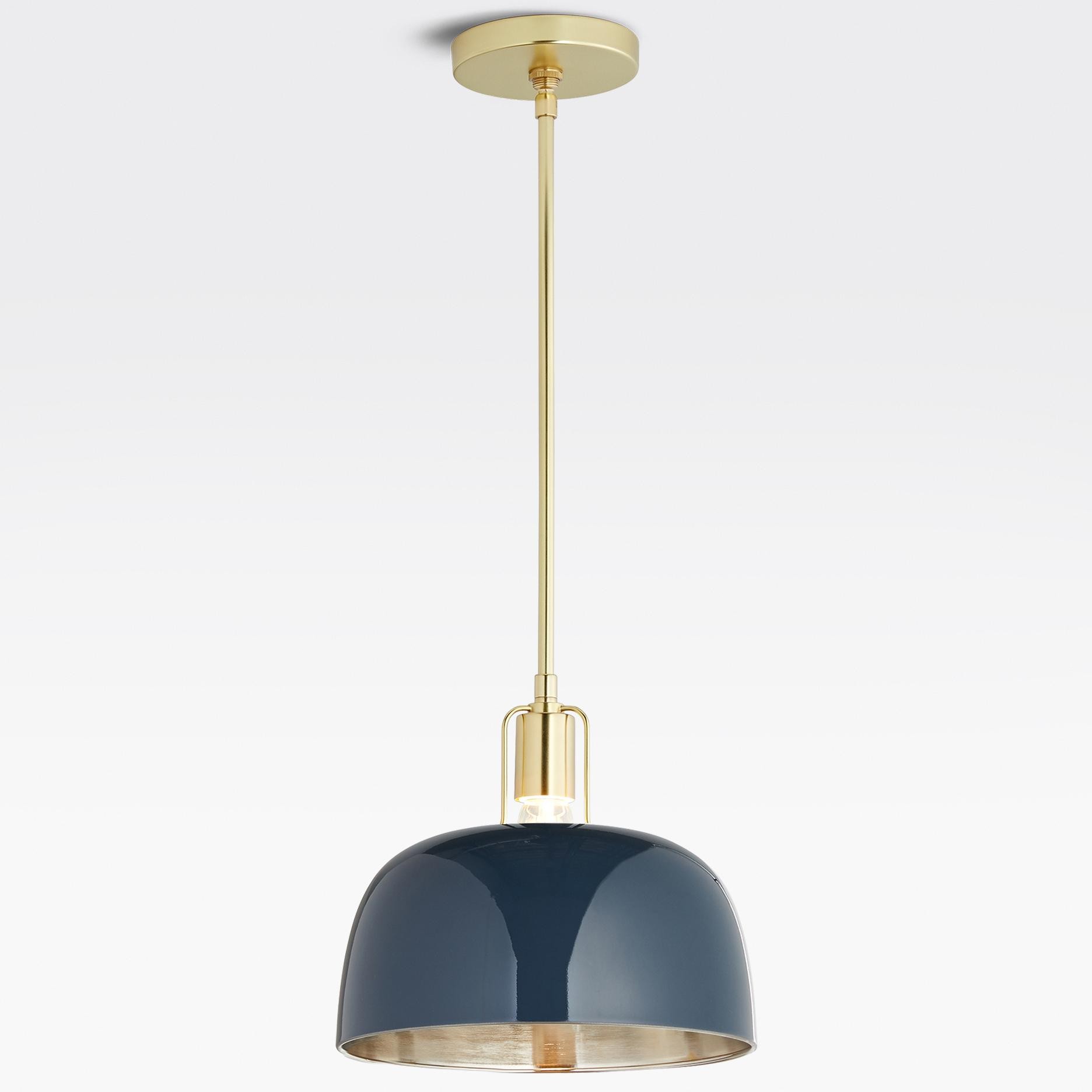 Frey Mid Century Metal Dome Pendant Light