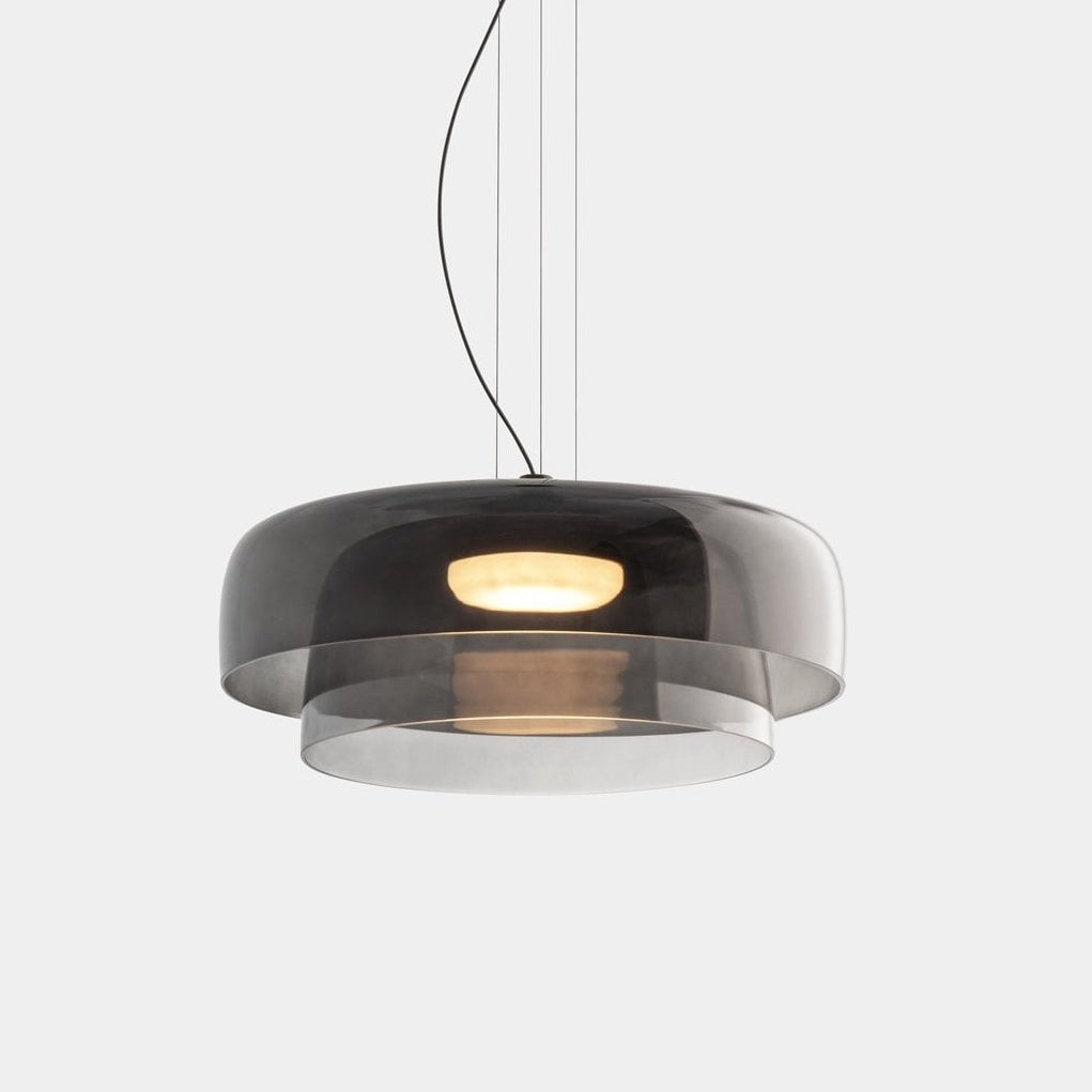 Zaire Bowl Shaped Layer Stained Glass Pendant Light