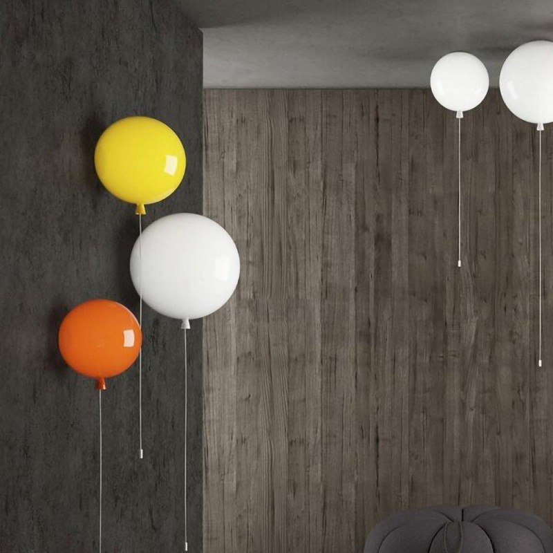 Vanya Colorful Balloon Wall Lamp for Bedrooms, Kid's Rooms