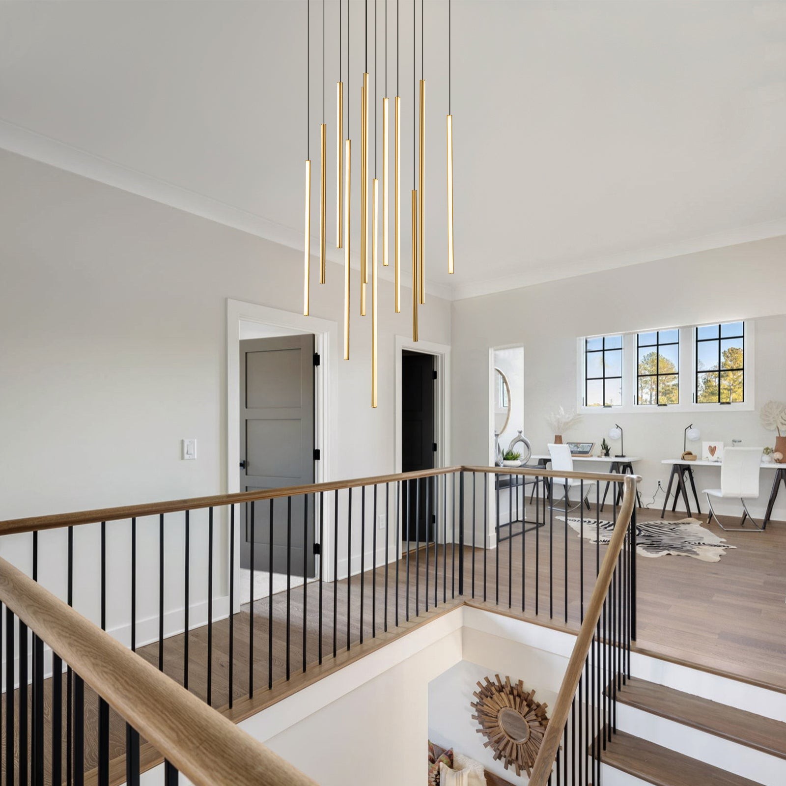 Rory Modern Cluster Cylinder Led Pendant Light