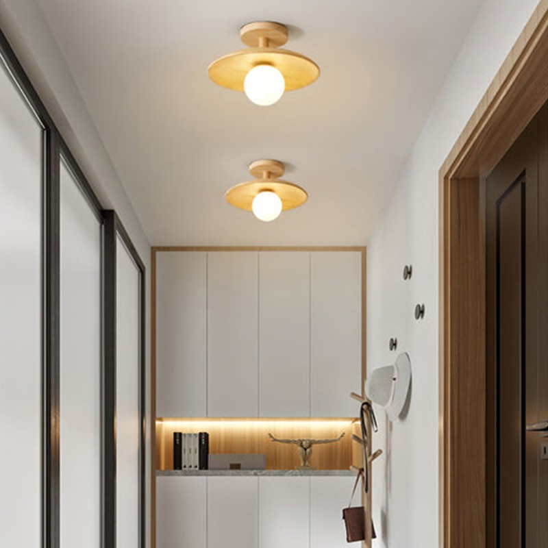 Oza Wooden Plafon Ceiling Light
