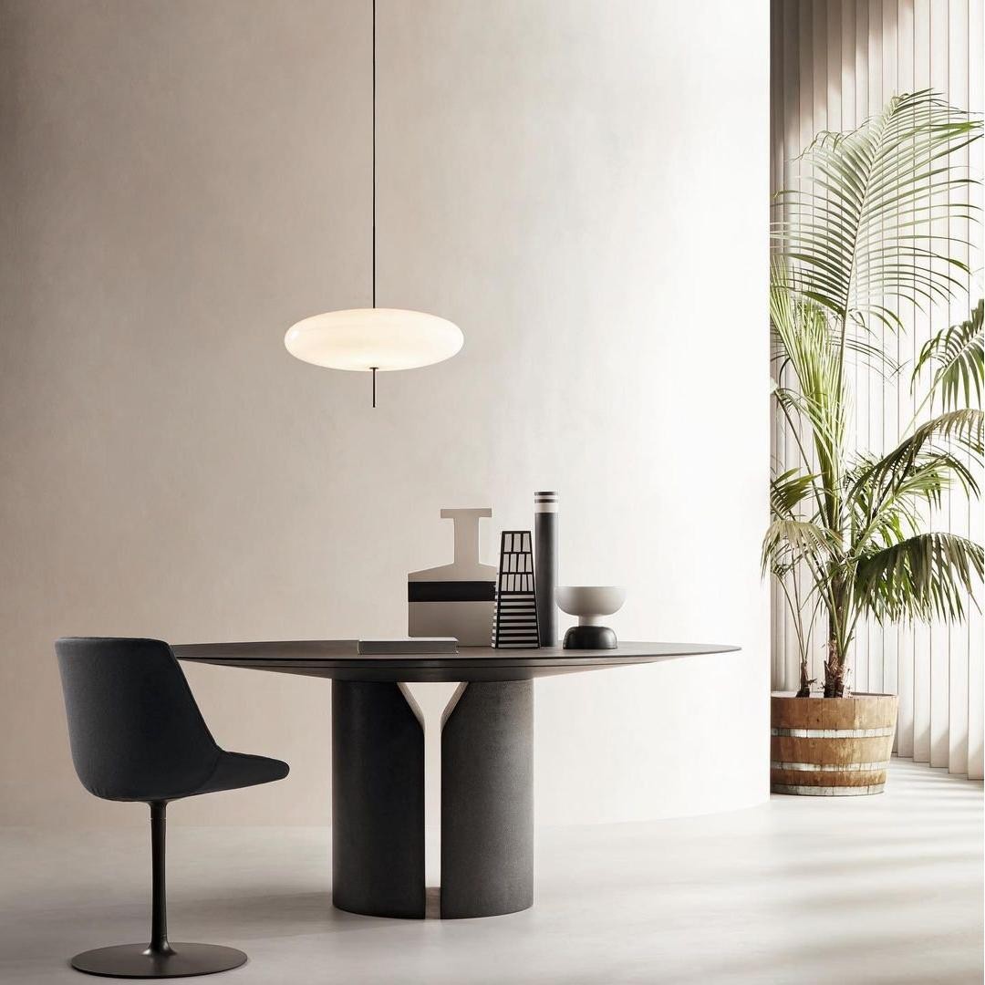 Korbin Acrylic White Flying Saucer Pendant Light