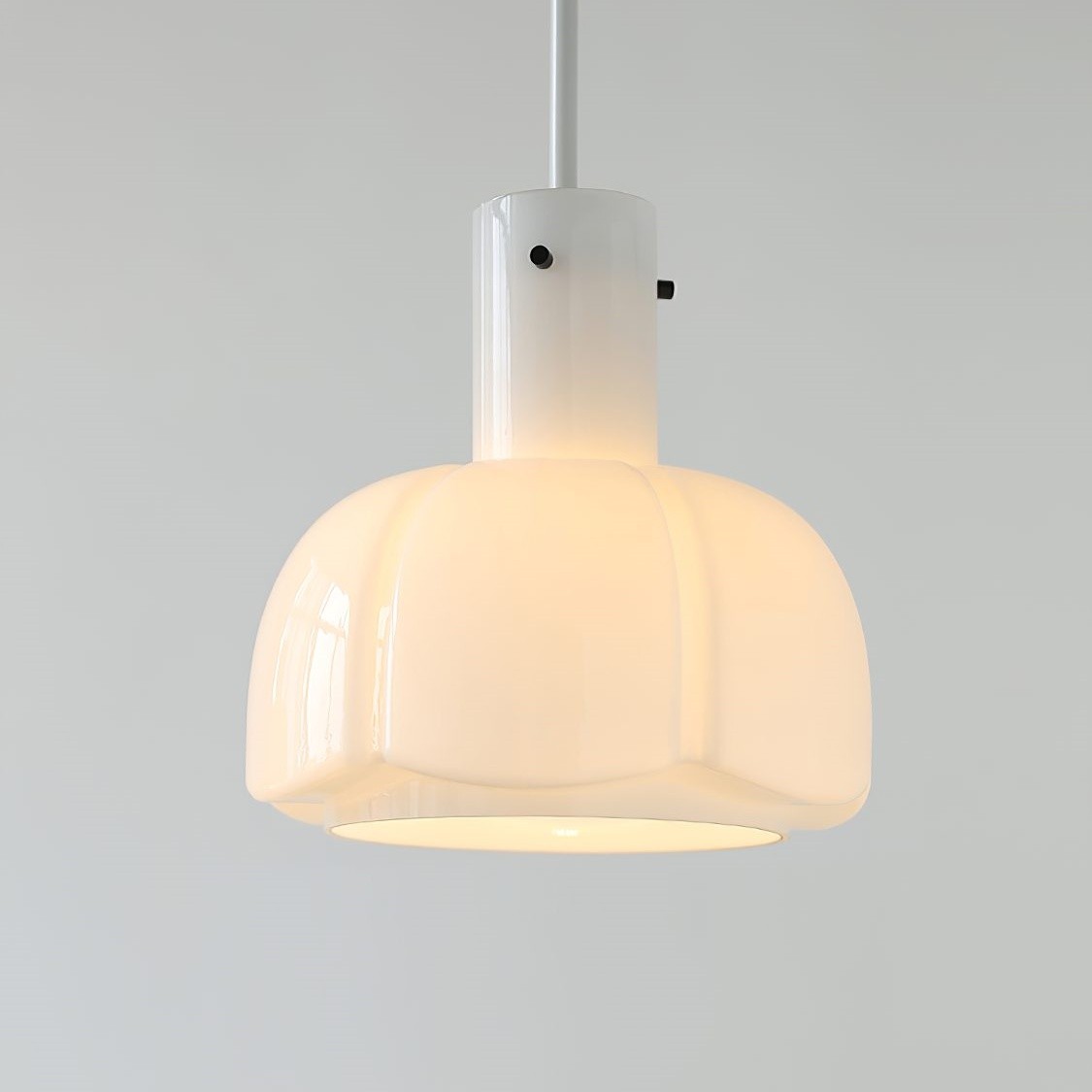 Palak Minimalist Handmade Glass Shade Pendant Light